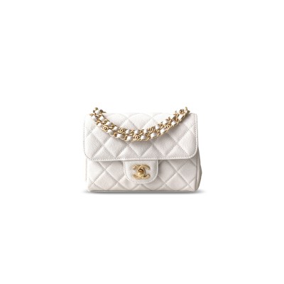 CHANEL 25P CAVIAR LEATHER MINI CLASSIC FLAP BAG AS5239 (18*13*5.5cm)
